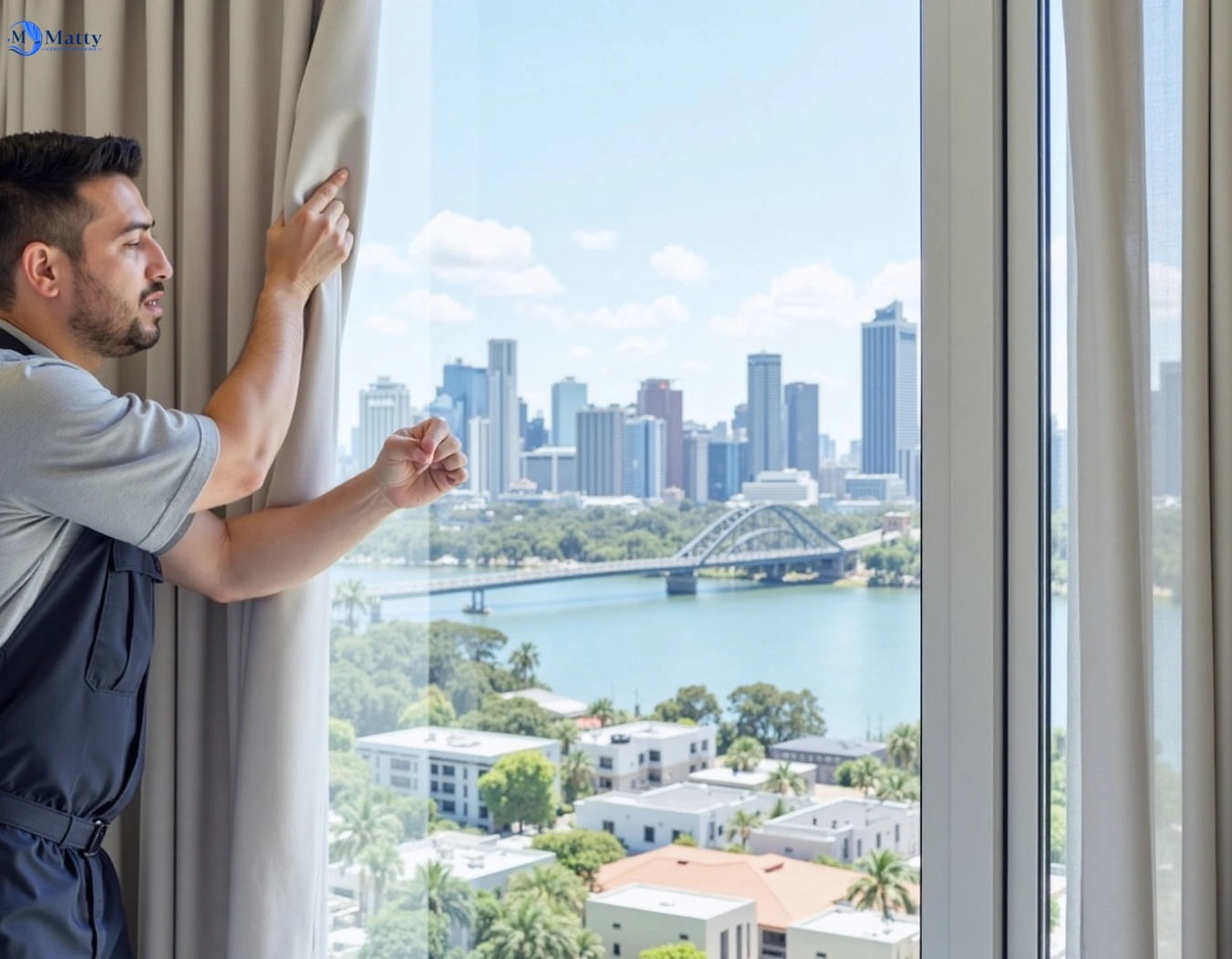 Professional curtain steam cleaning service yarramundi-nsw QLD by Matty Curtain Cleaning